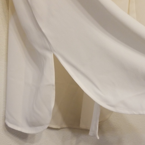 J.Jill long layered button-up shirt/tunic - ivory - Picture 6 of 7